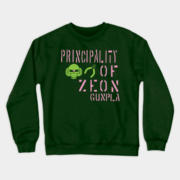 Principality of Zeon Gunpla Crewneck Sweatshirt by Okay o_Random_Shop